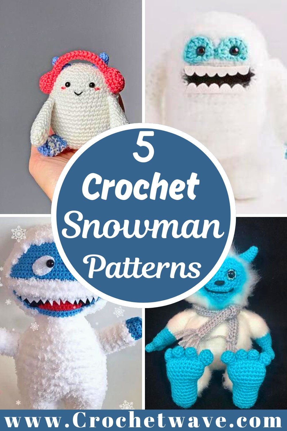 5 Crochet Abominable Snowman & Yeti Patterns 