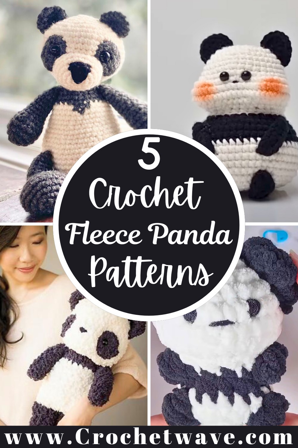 5 Crochet Fleece Panda Patterns 