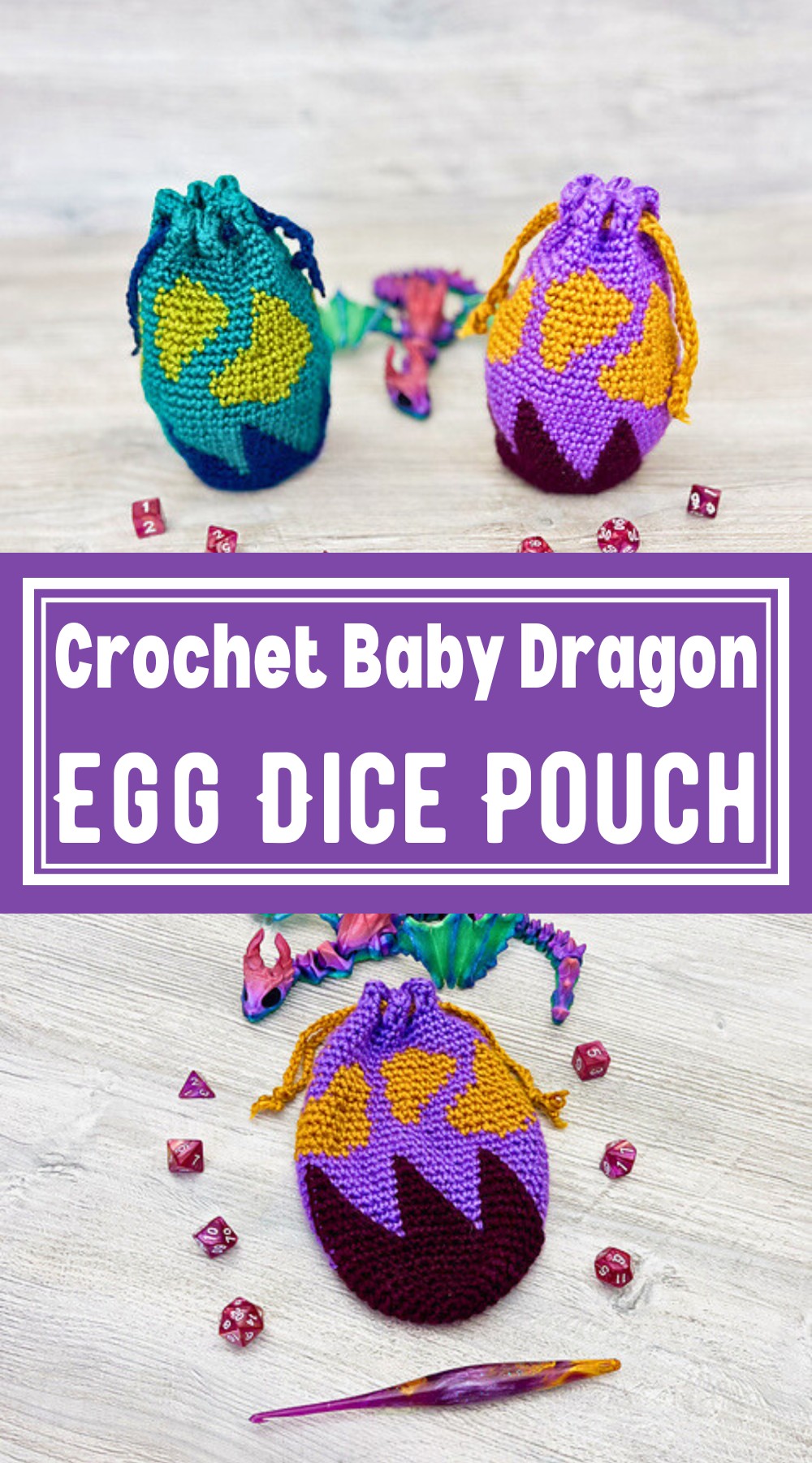 Baby Dragon Egg Dice Pouch