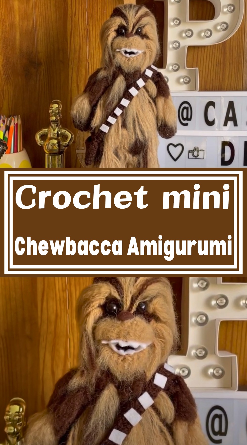 Crochet Chewbacca mini Amigurumi