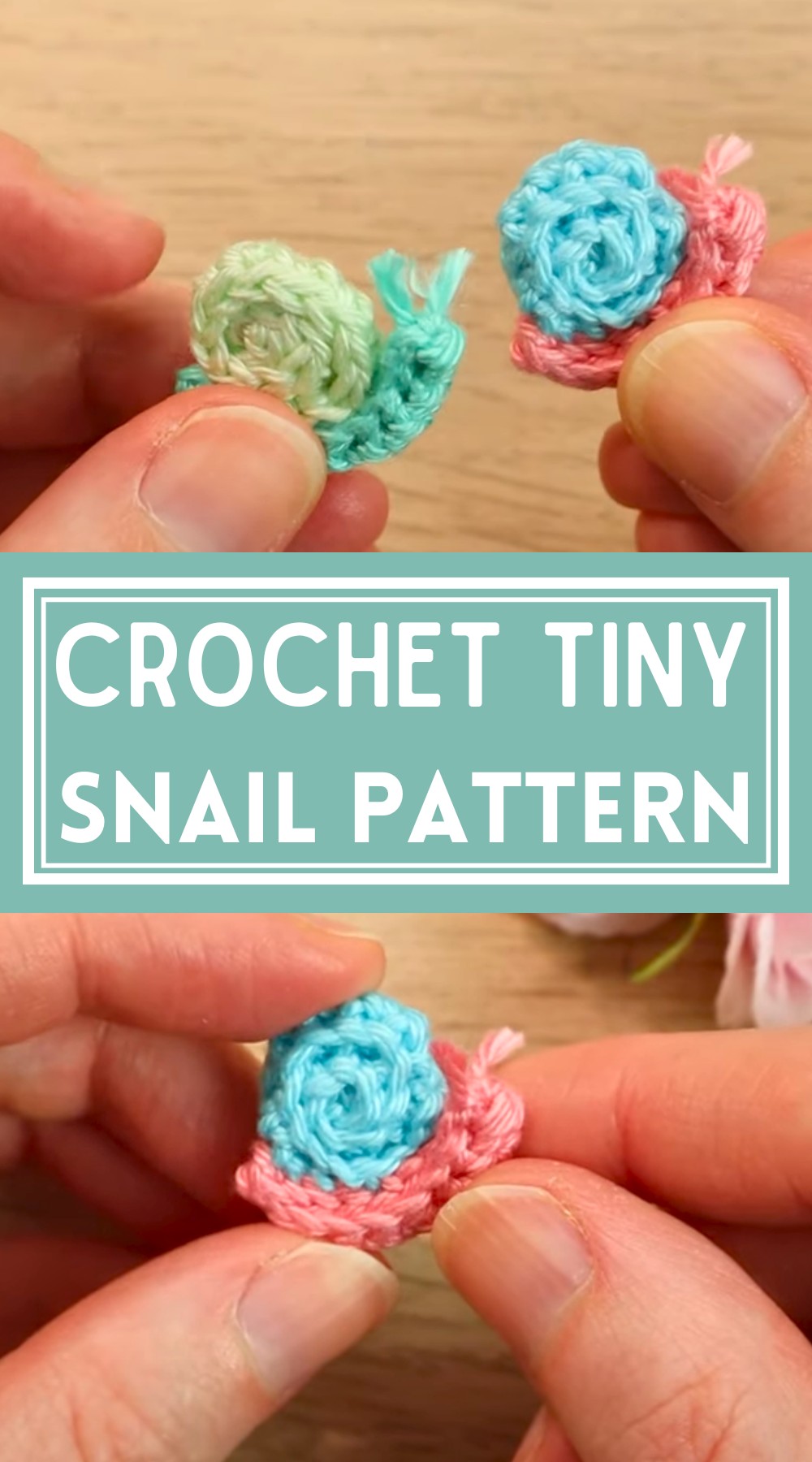 Crochet a Tiny Snail