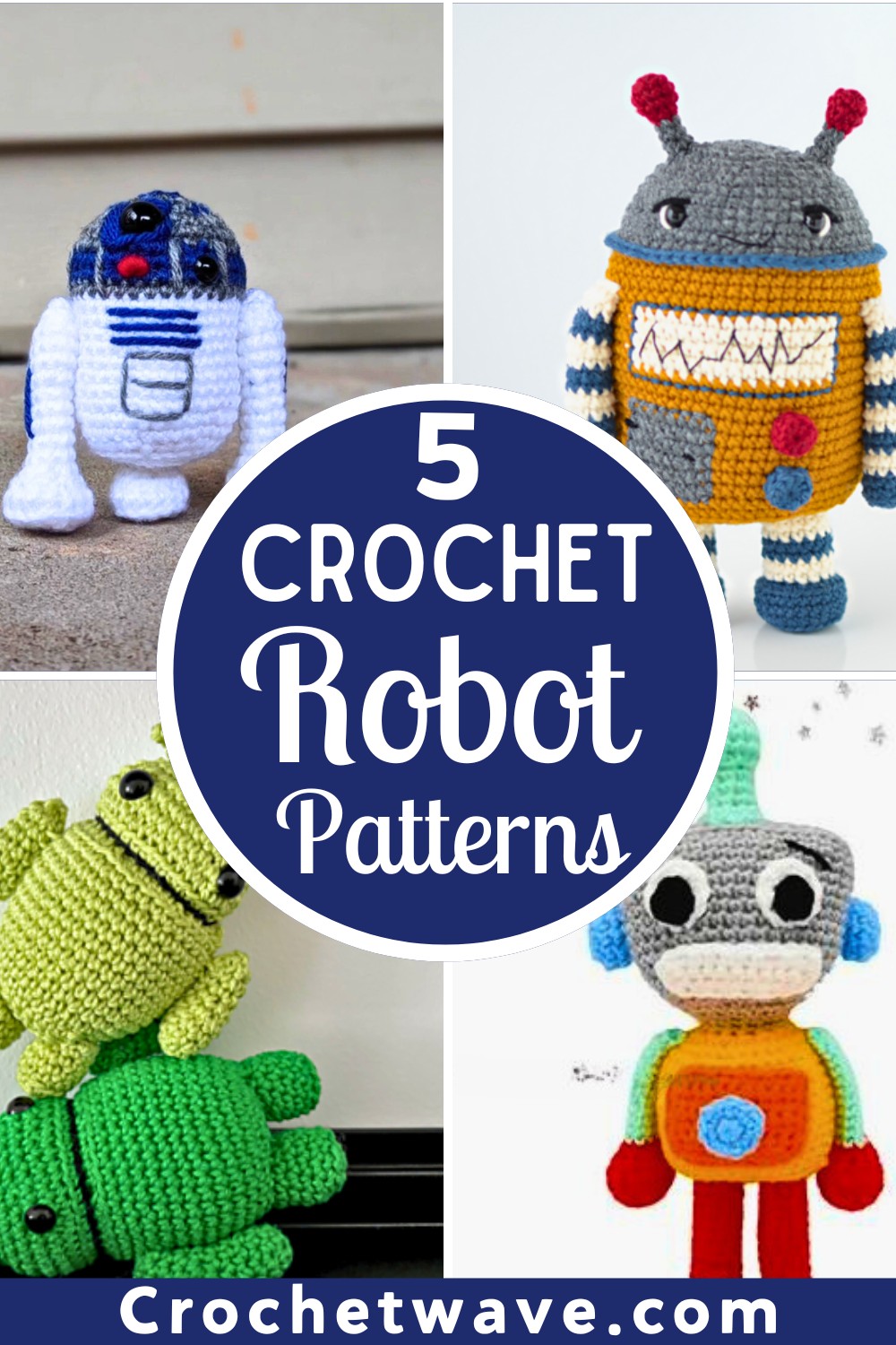 5 Crochet Robot Amigurumi Patterns