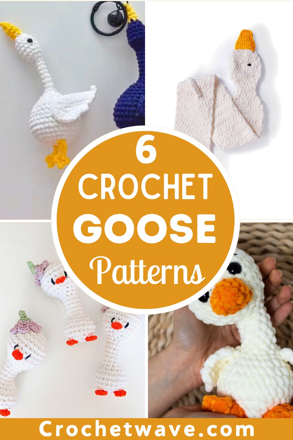 6 Crochet Goose Amigurumi Patterns 