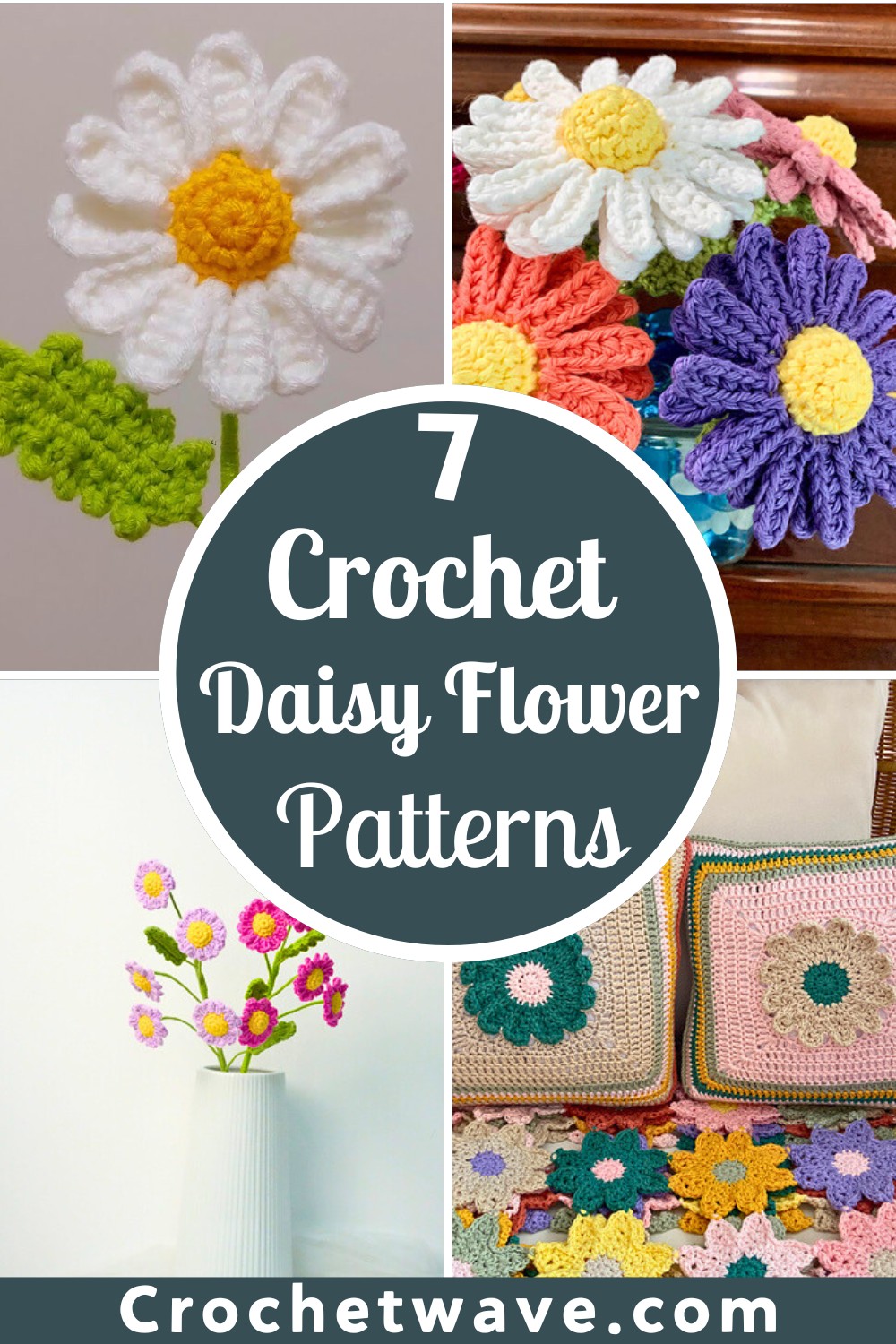 7 Crochet Daisy Flower Amigurumi Patterns