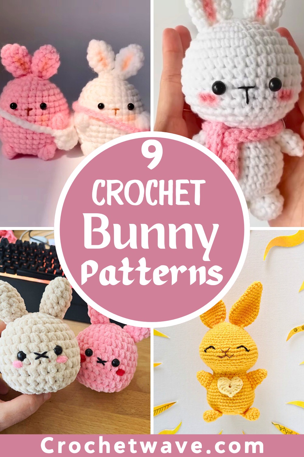 9 Crochet Adorable Bunny Amigurumi Patterns 