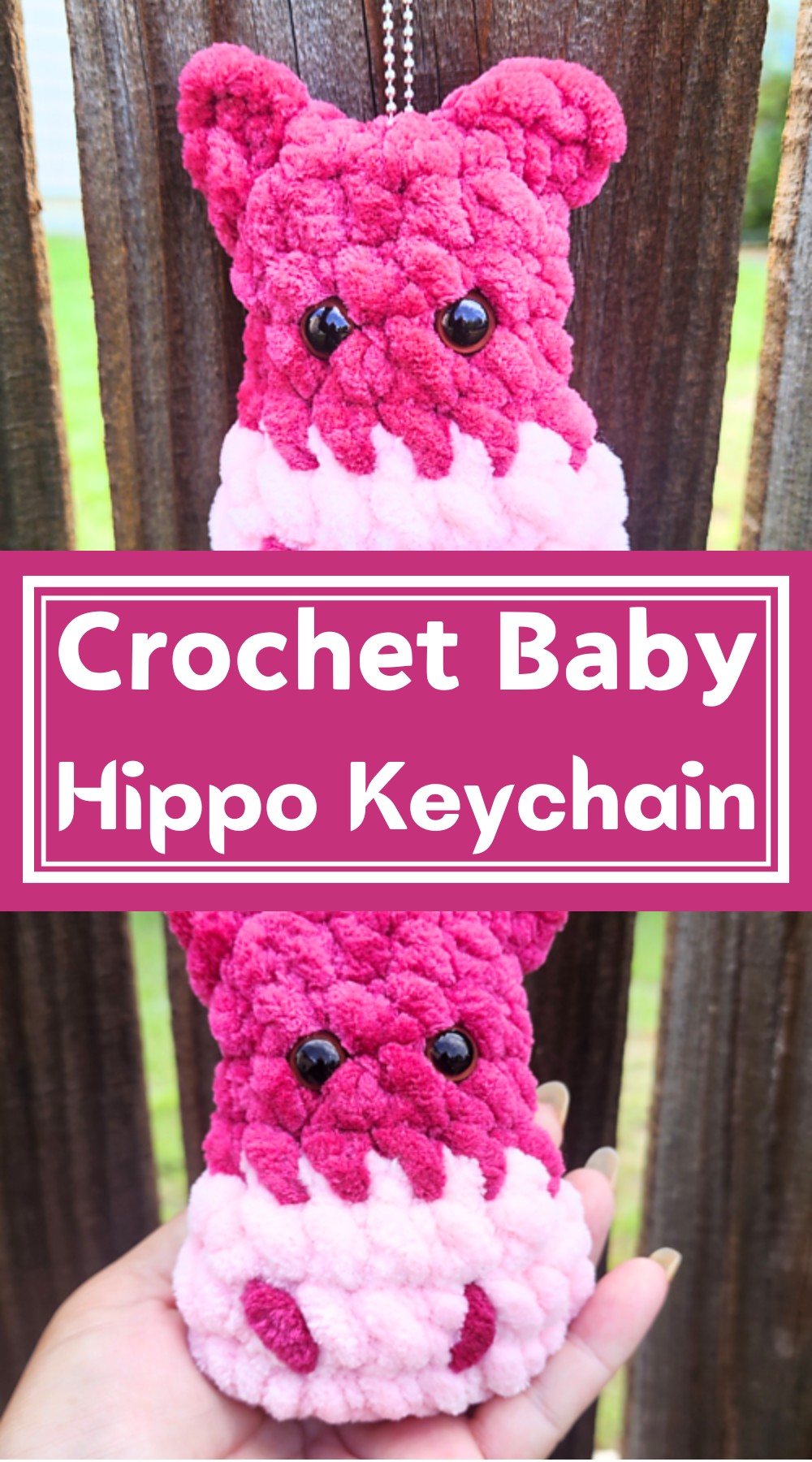 Baby Hippo Keychain