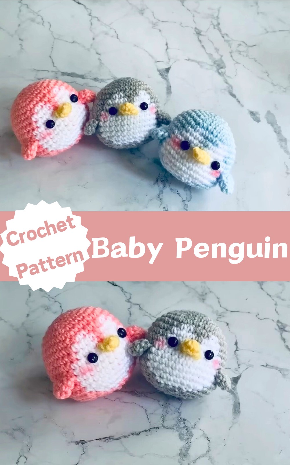 Baby Penguin Crochet Doll