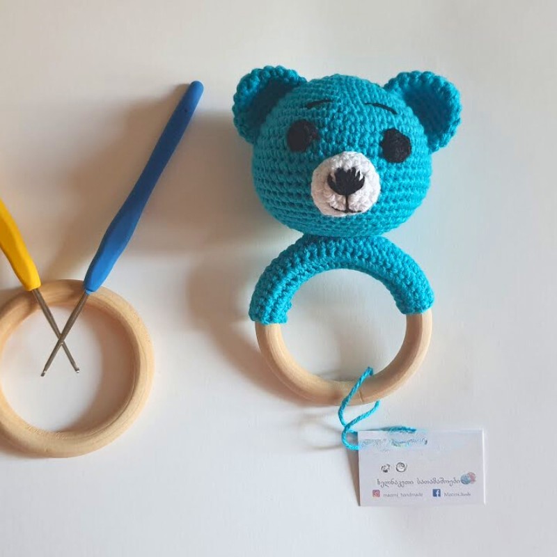 5 Crochet Bear Baby Rattle Patterns