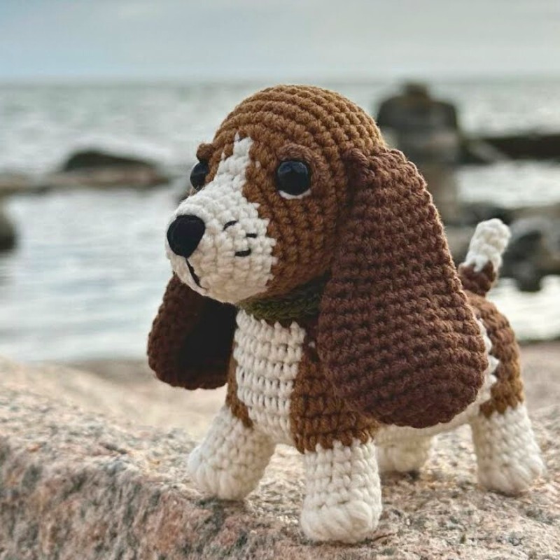 Crochet Basset Hound Amigurumi Patterns