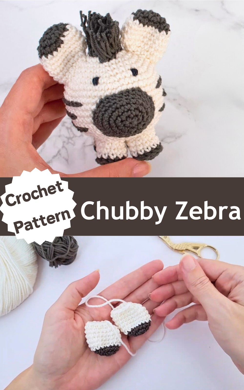 Chubby Zebra amigurumi