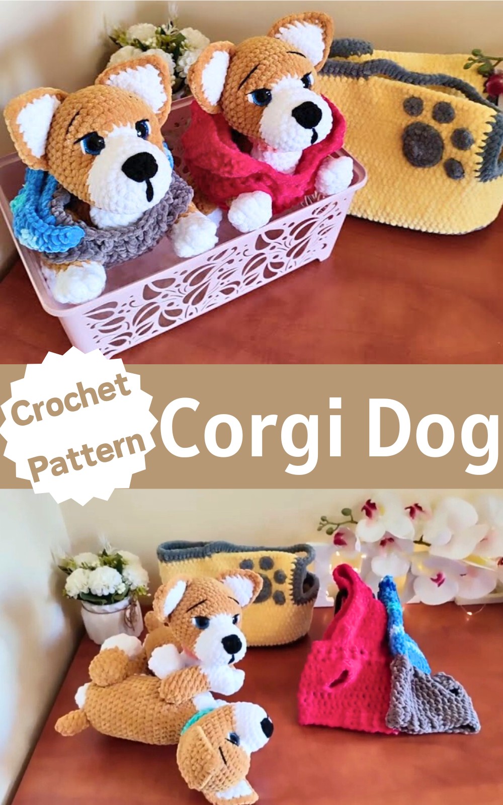 Crochet Corgi Dog