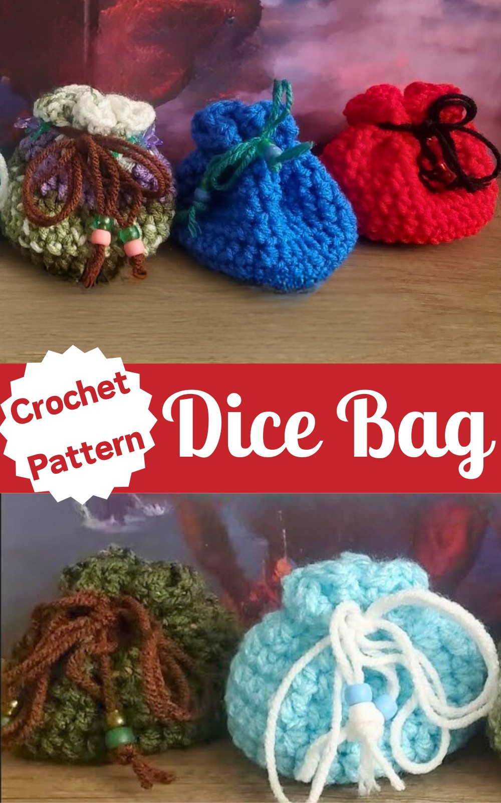 Crochet Dice Bags