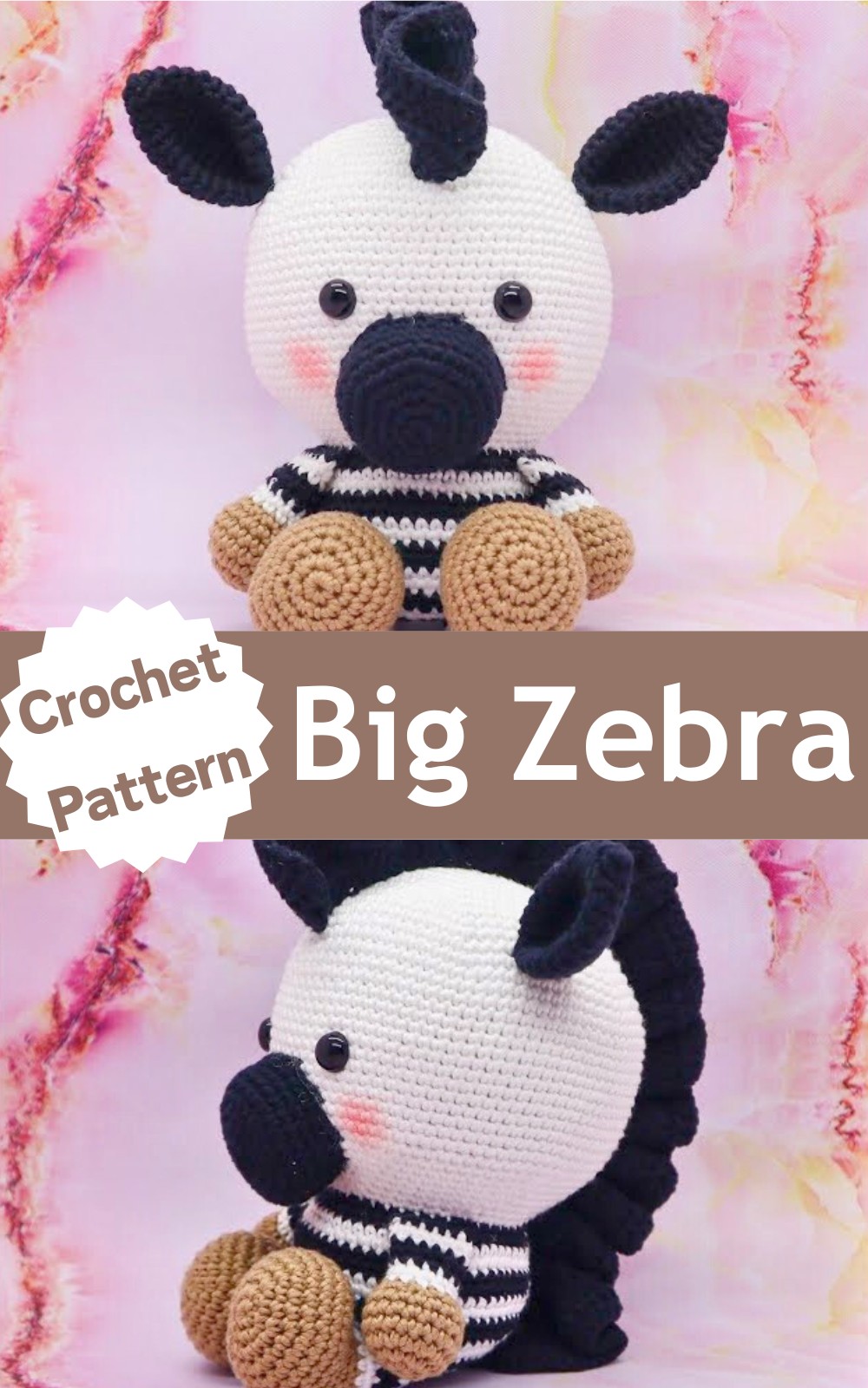 Crochet Doll Big Zebra