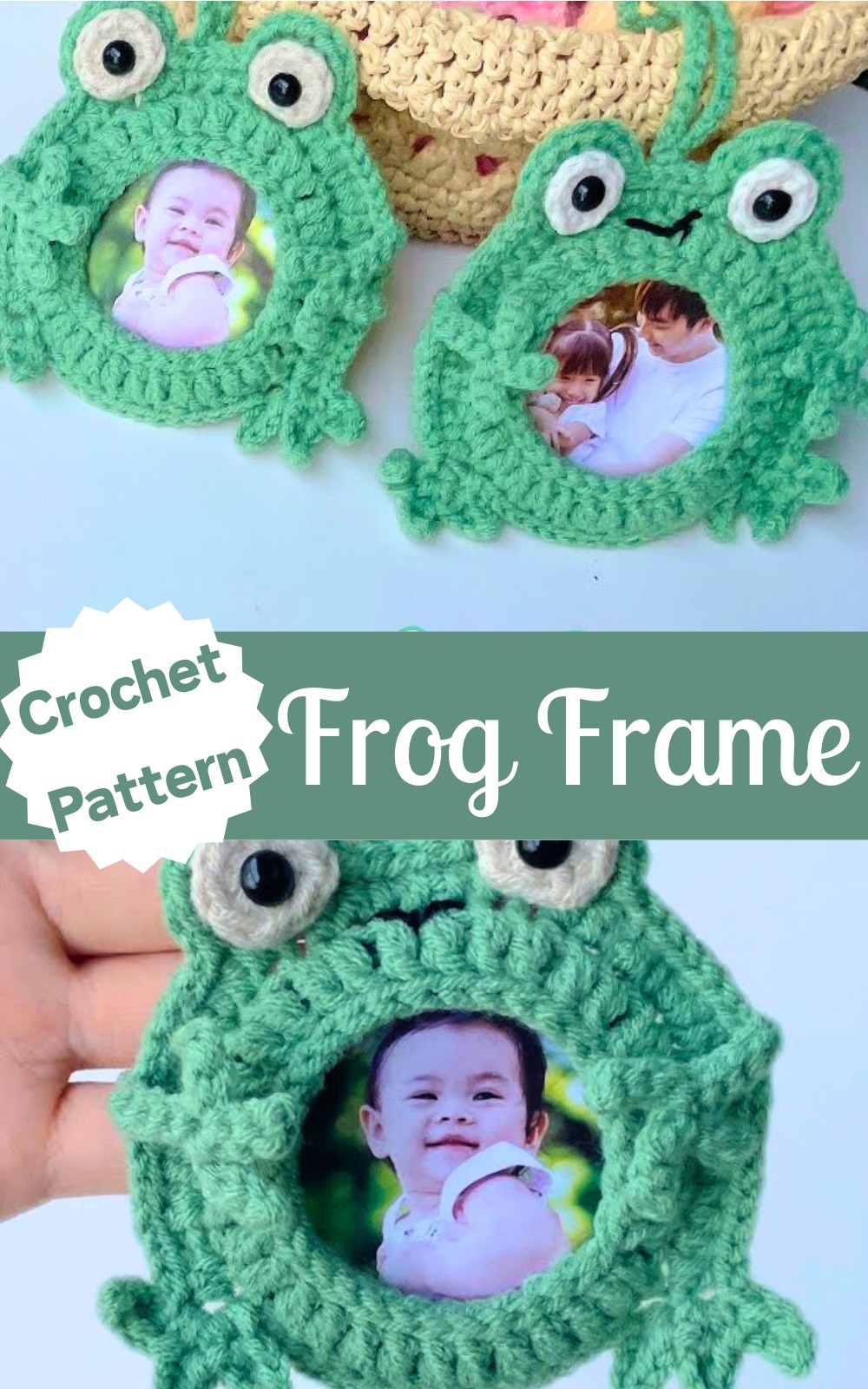 Crochet Frog Frame