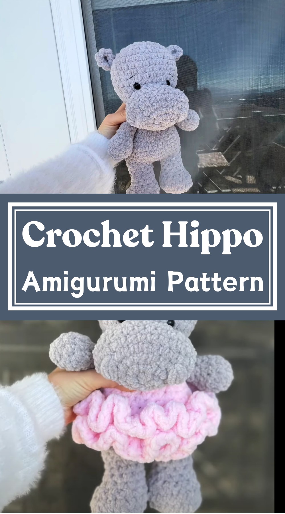 Crochet Hippo Amigurumi