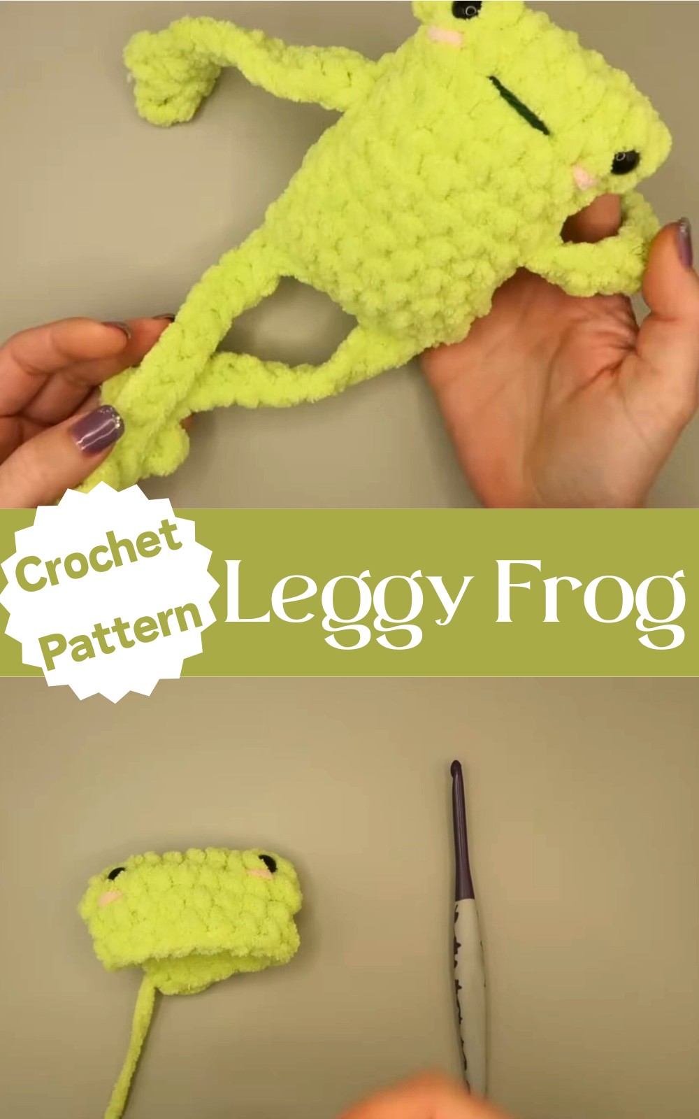 Crochet Leggy Frog