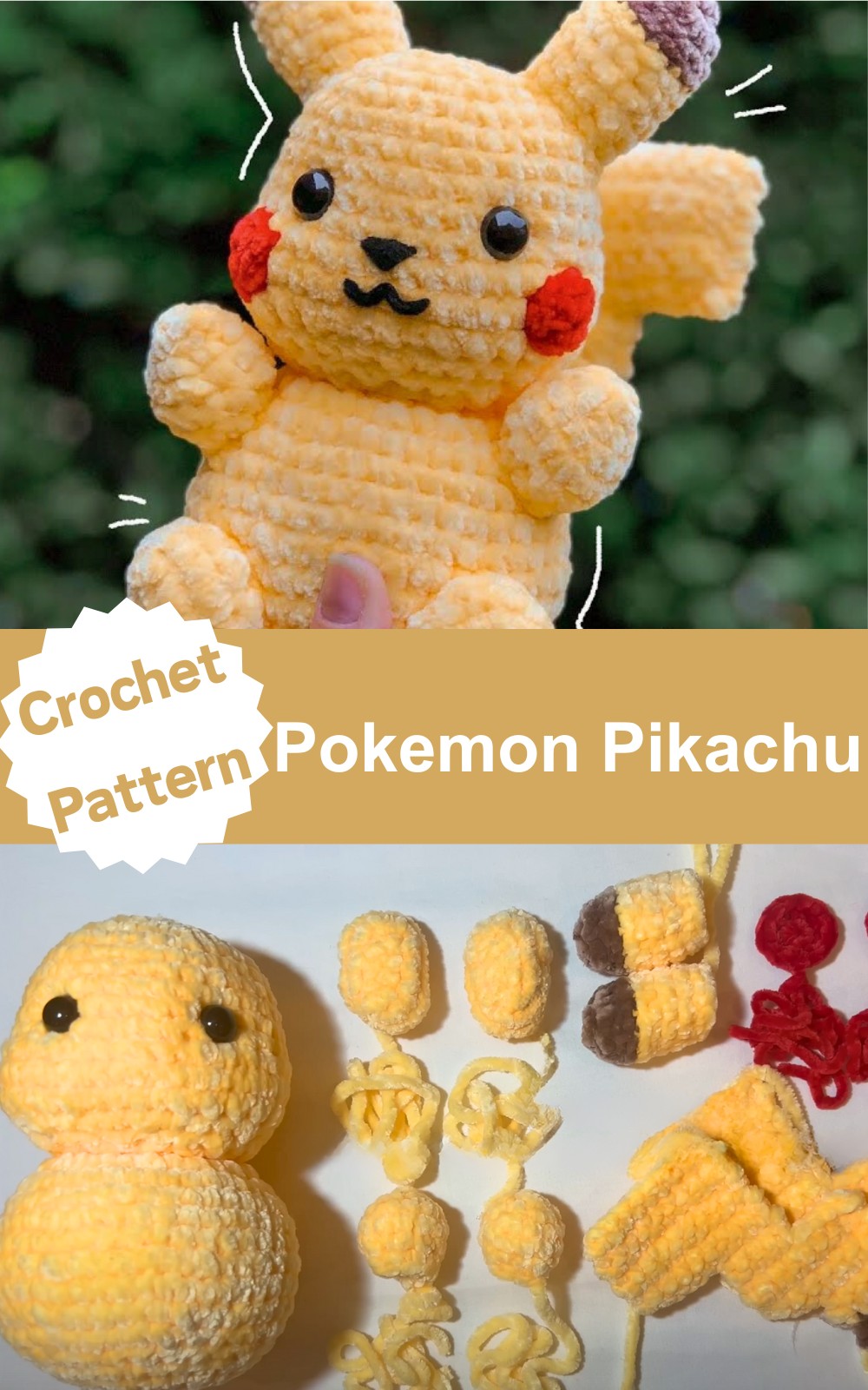 Crochet Pokemon Pikachu