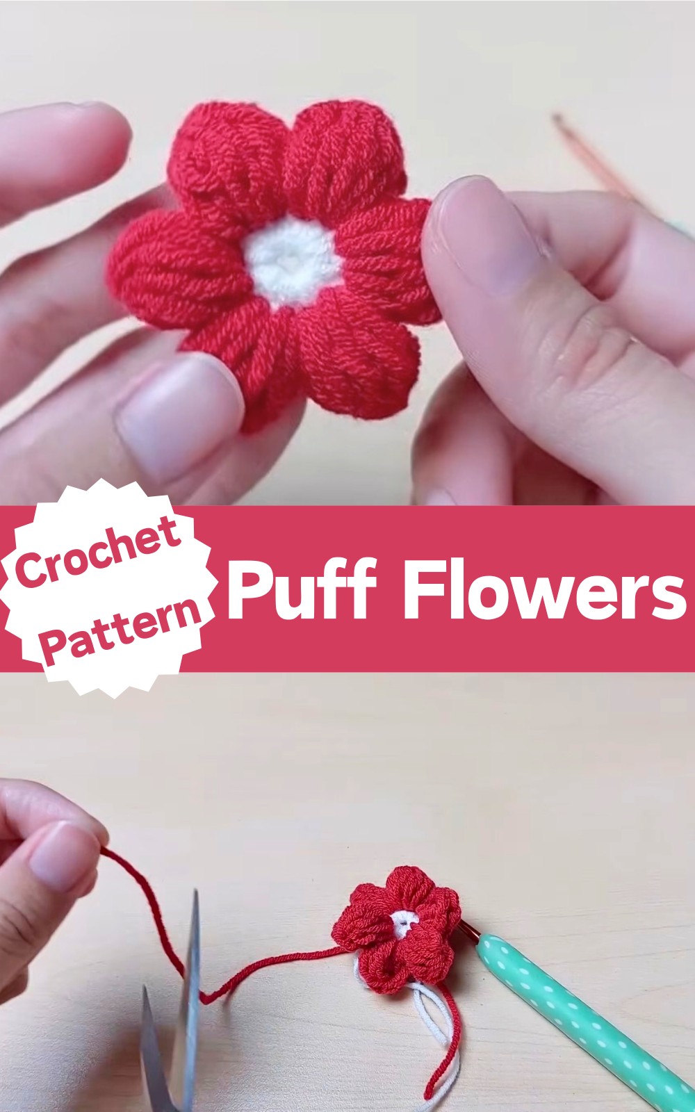 Crochet Puff Flowers