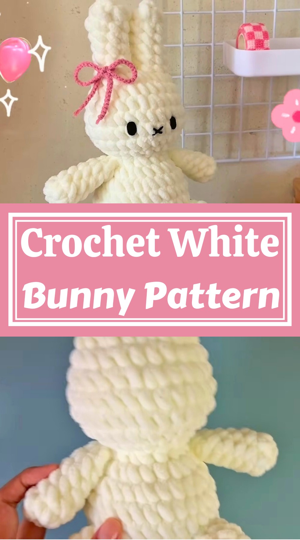 Crochet White Bunny