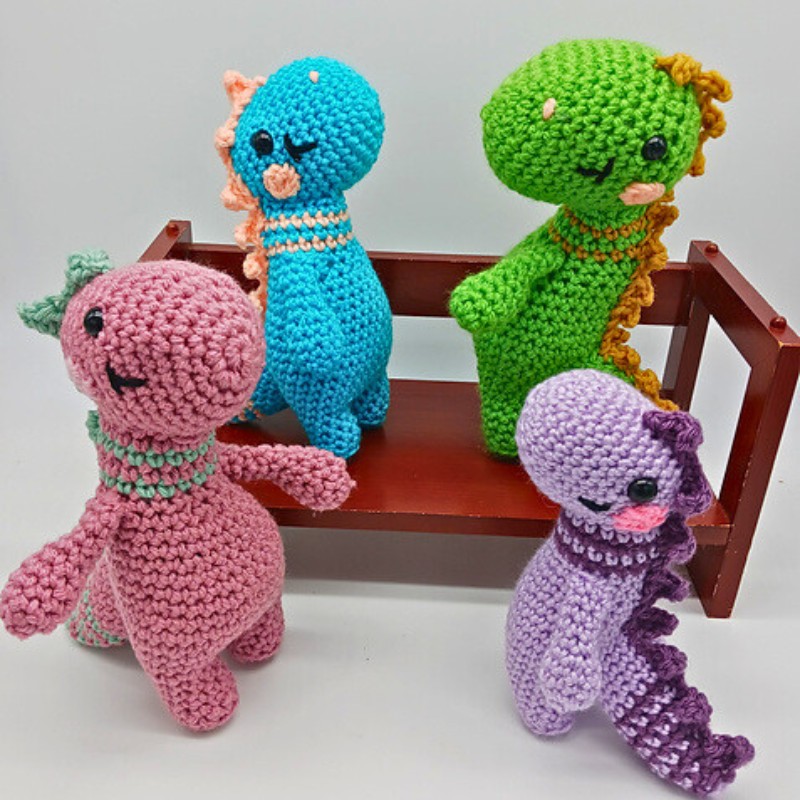 Crochet Dino Cuddles Patterns