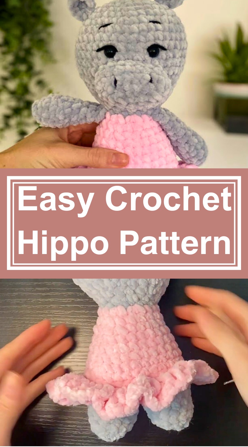 Easy Crochet Hippo