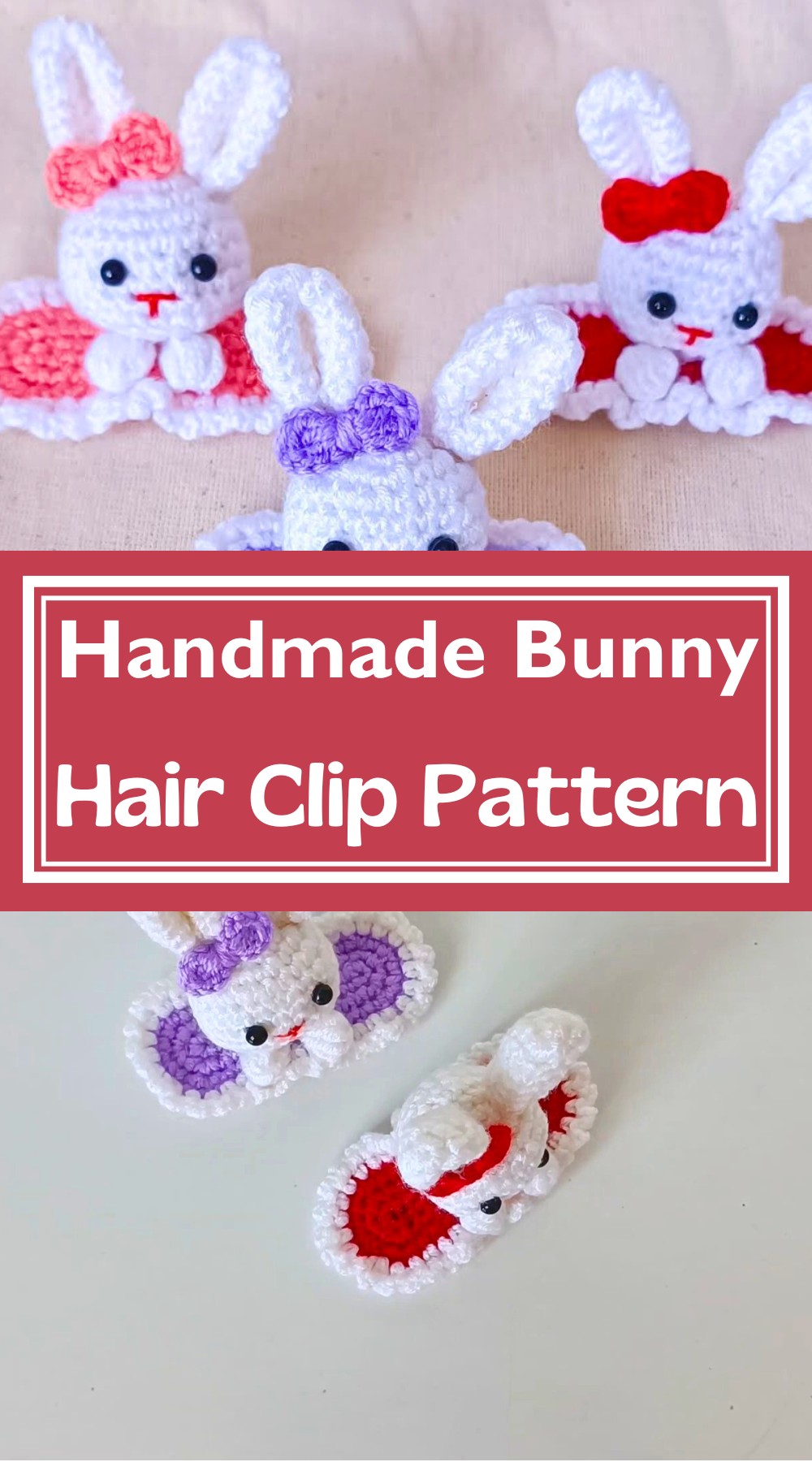 Handmade Bunny Hair Clip