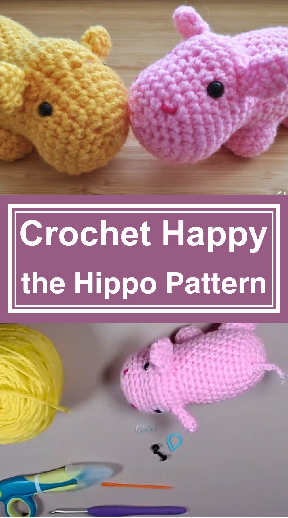 Happy the Hippo Amigurumi