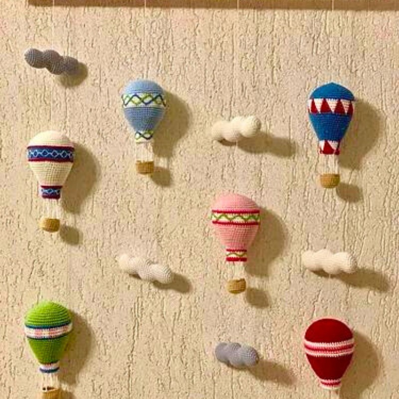 4 Crochet Hot Air Balloon Baby Mobile Patterns