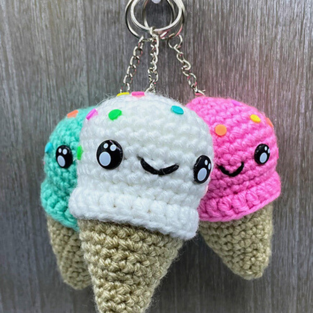 8Crochet Sweetest Ice Cream Cone Amigurumi Patterns