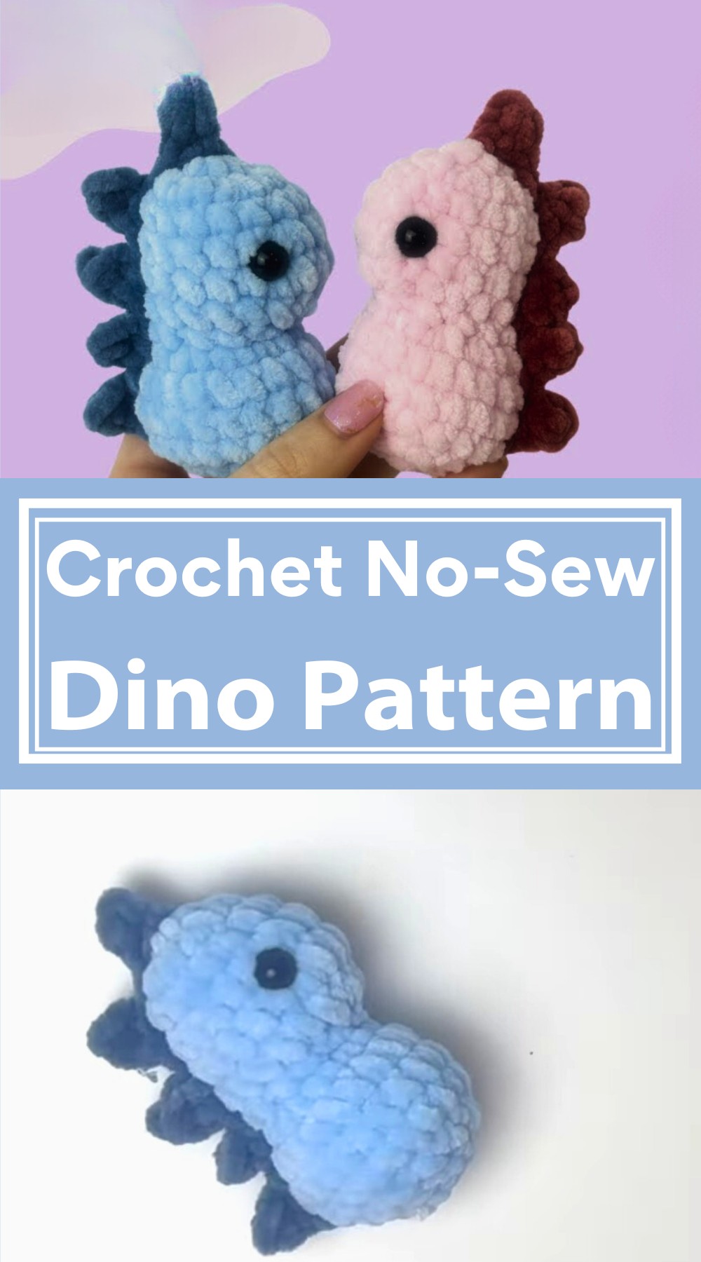 No-Sew Crochet Dino