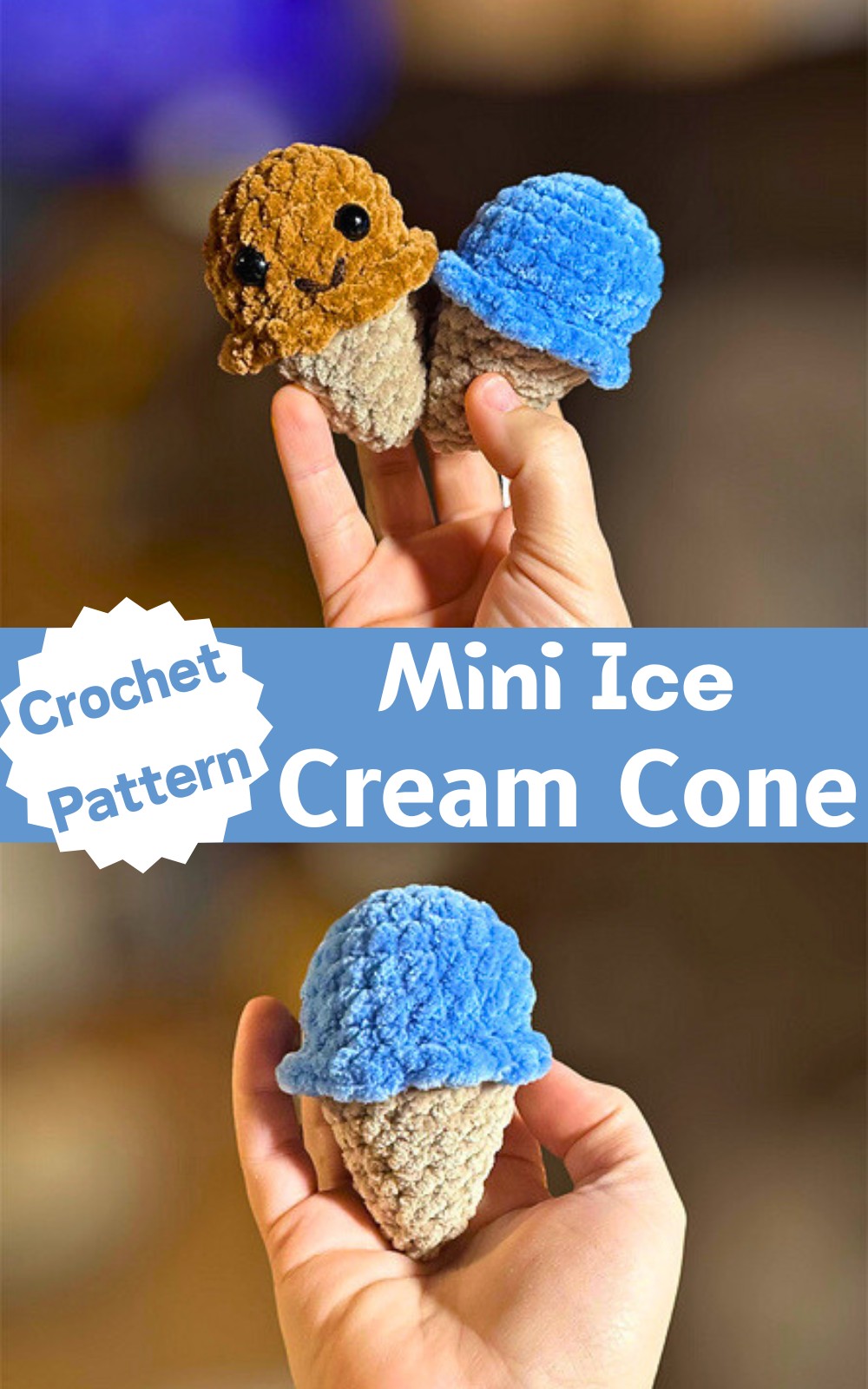 No Sew Mini Ice Cream Cone