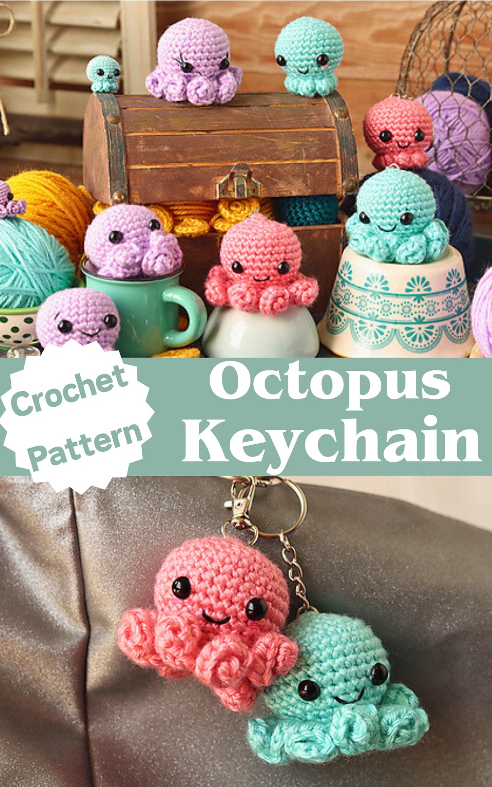 Octopus Keychain