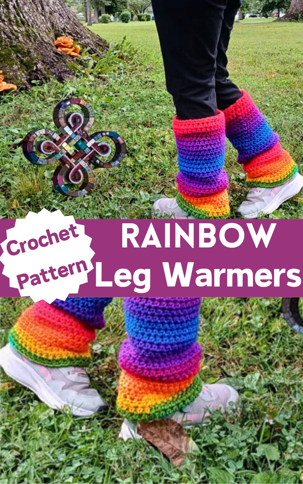 Rainbow Leg Warmers