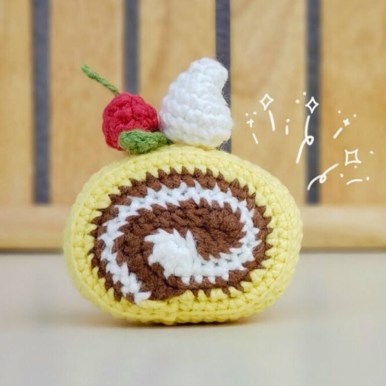 Crochet Roll Cake Amigurumi Patterns