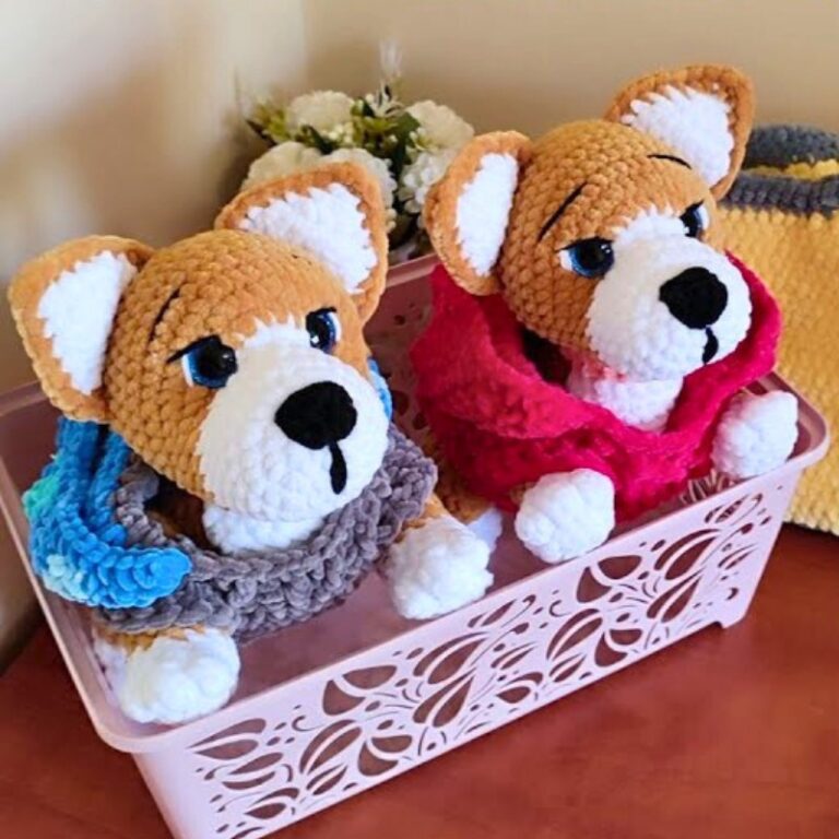 4 Crochet Corgi Dog Amigurumi Patterns