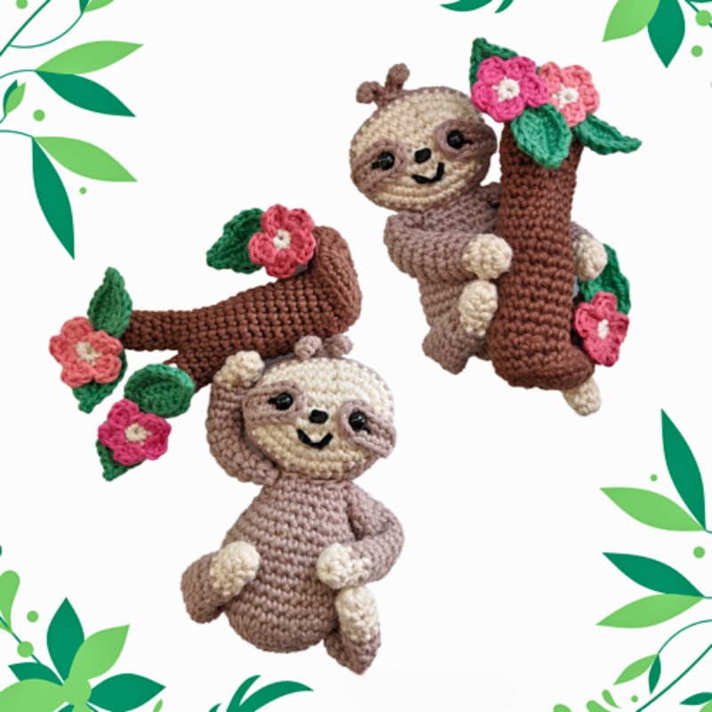 6 Crochet Sloth Amigurumi Patterns