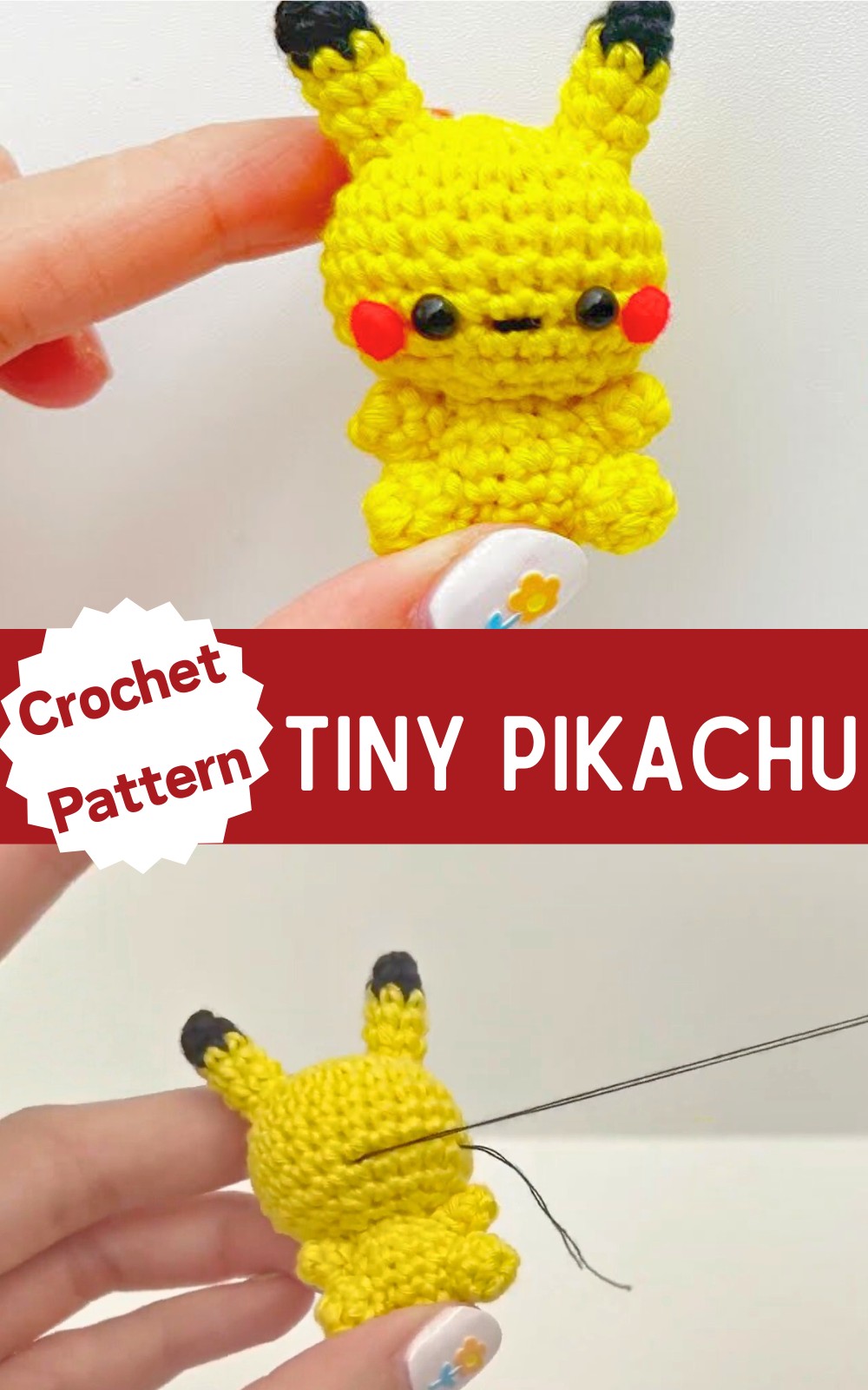 Tiny Pikachu Amigurumi