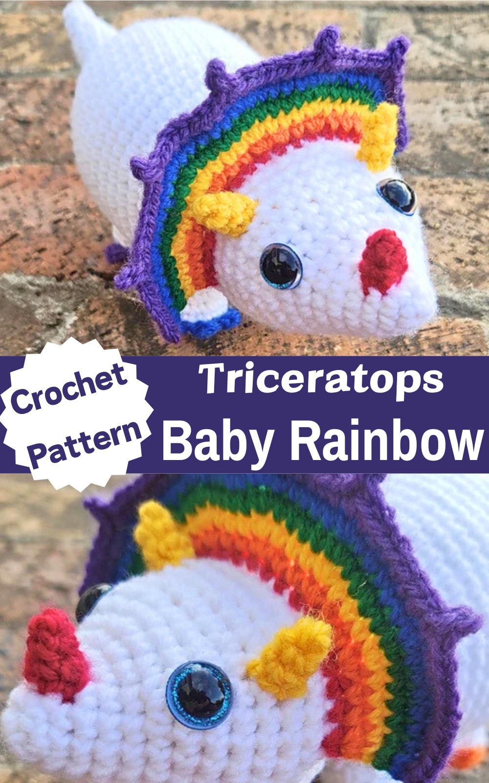 Triceratops Baby Rainbow