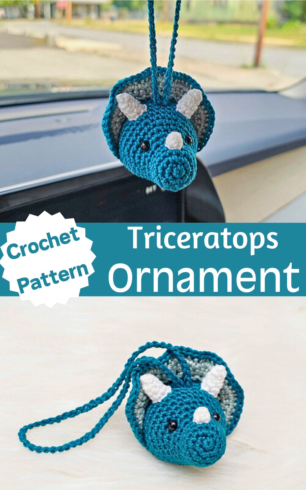 Triceratops Ornament