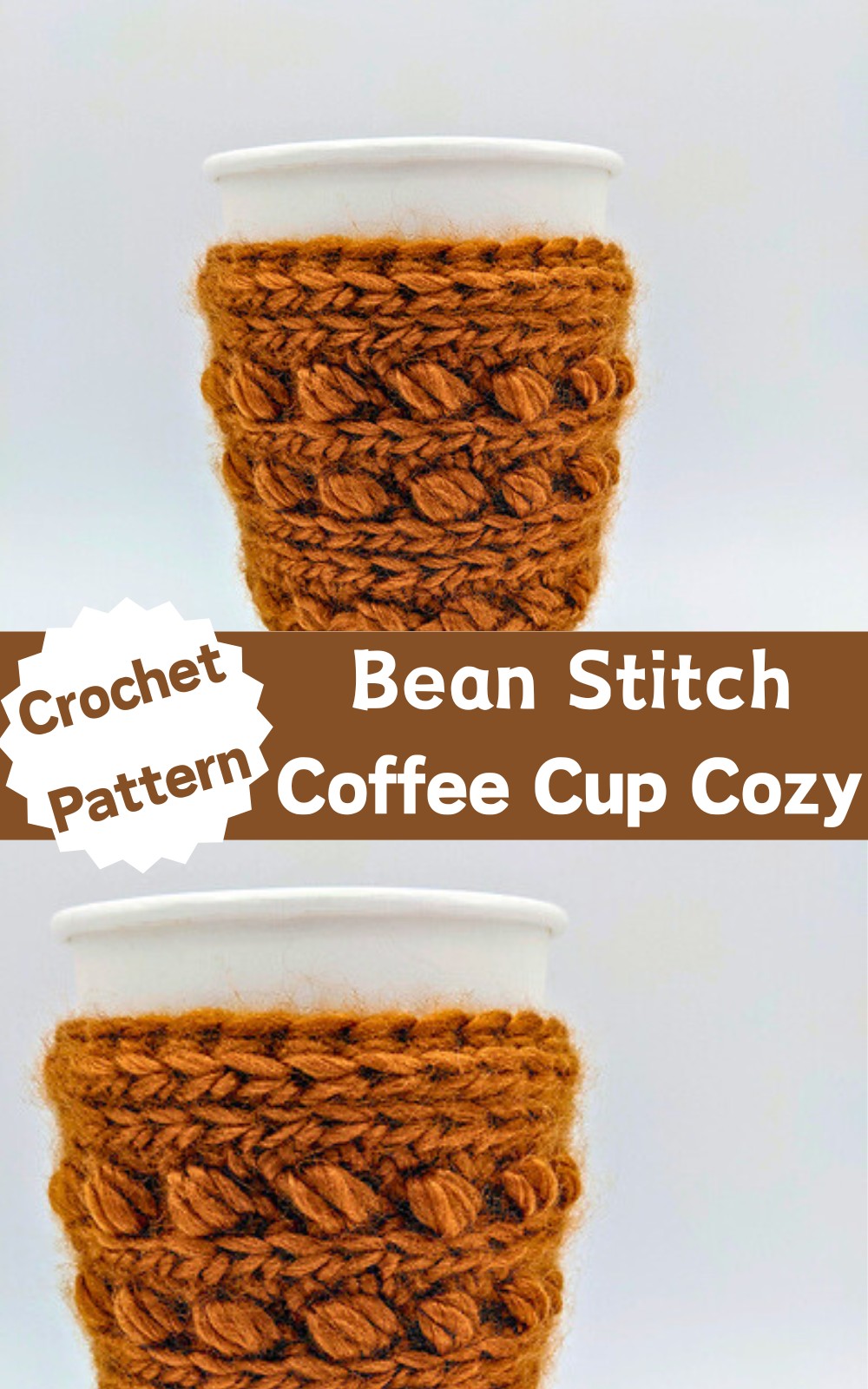 Bean Stitch Coffee Cup Cozy