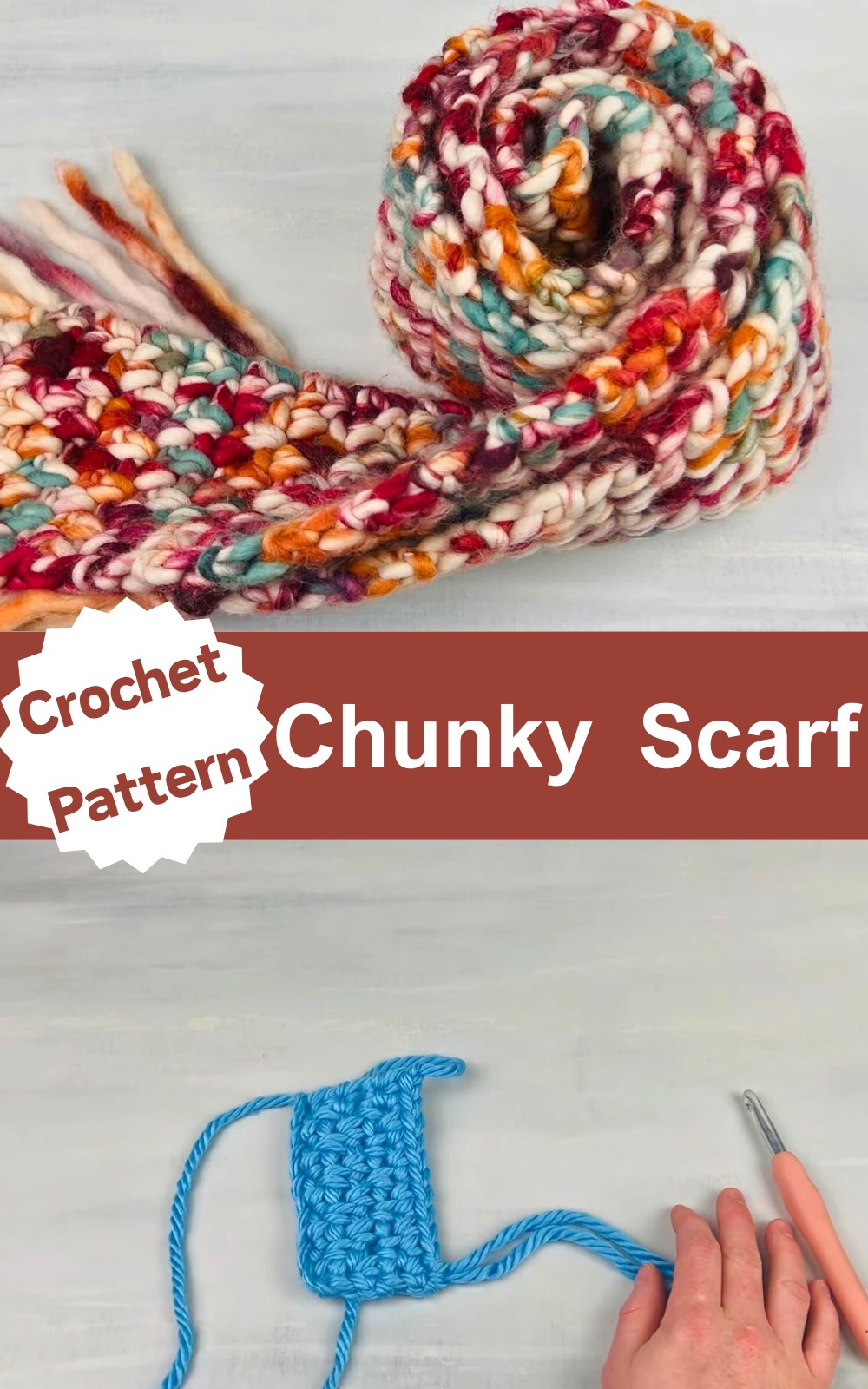 Chunky Crochet Scarf Pattern