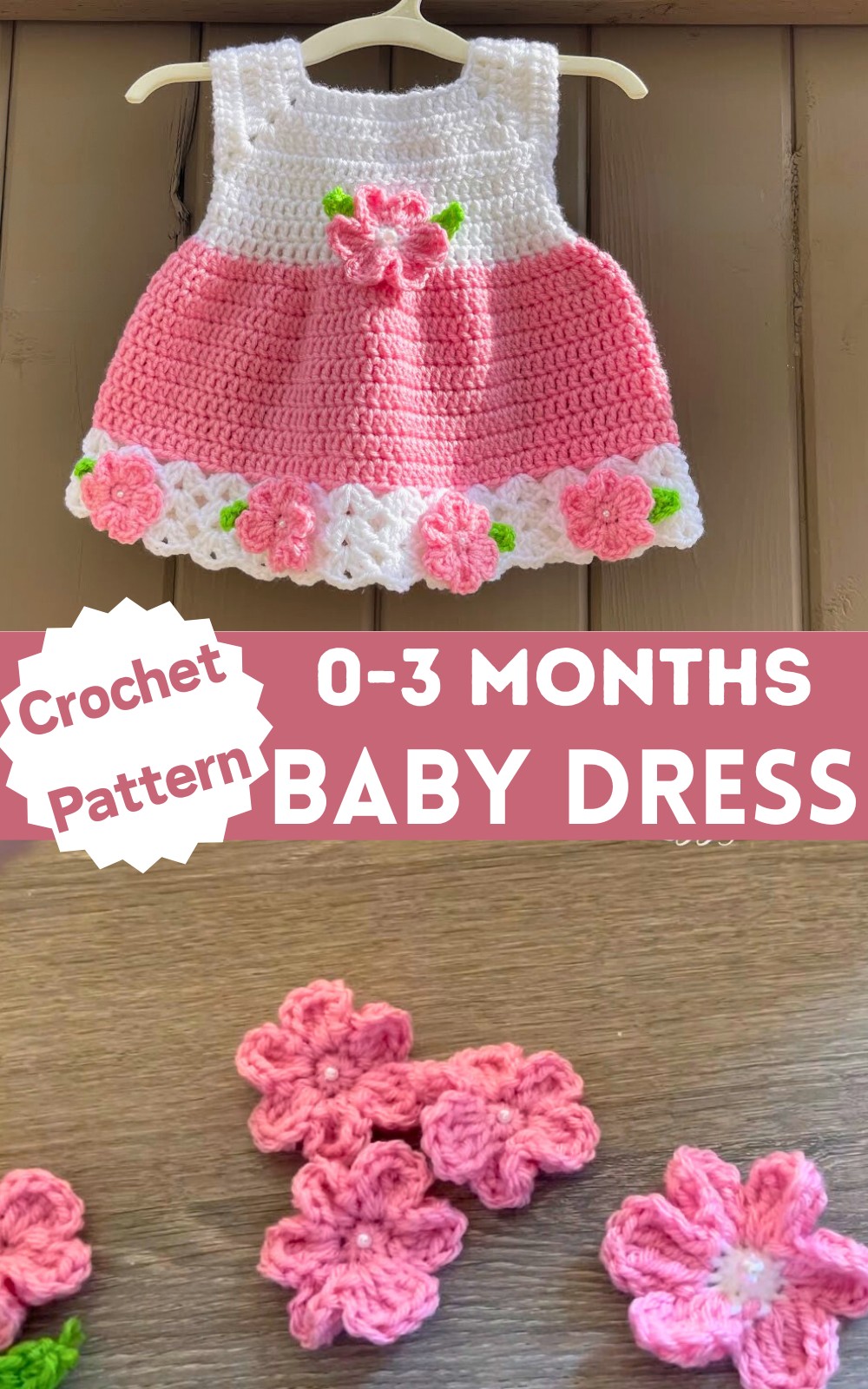 Crochet A Baby Dress 0-3 Months