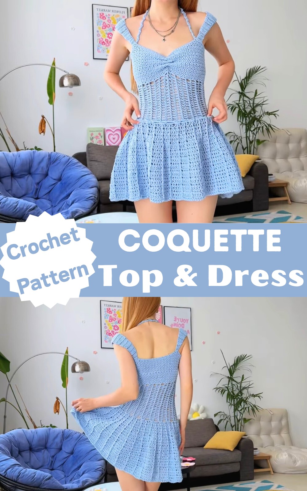 Crochet Coquette Top & Dress