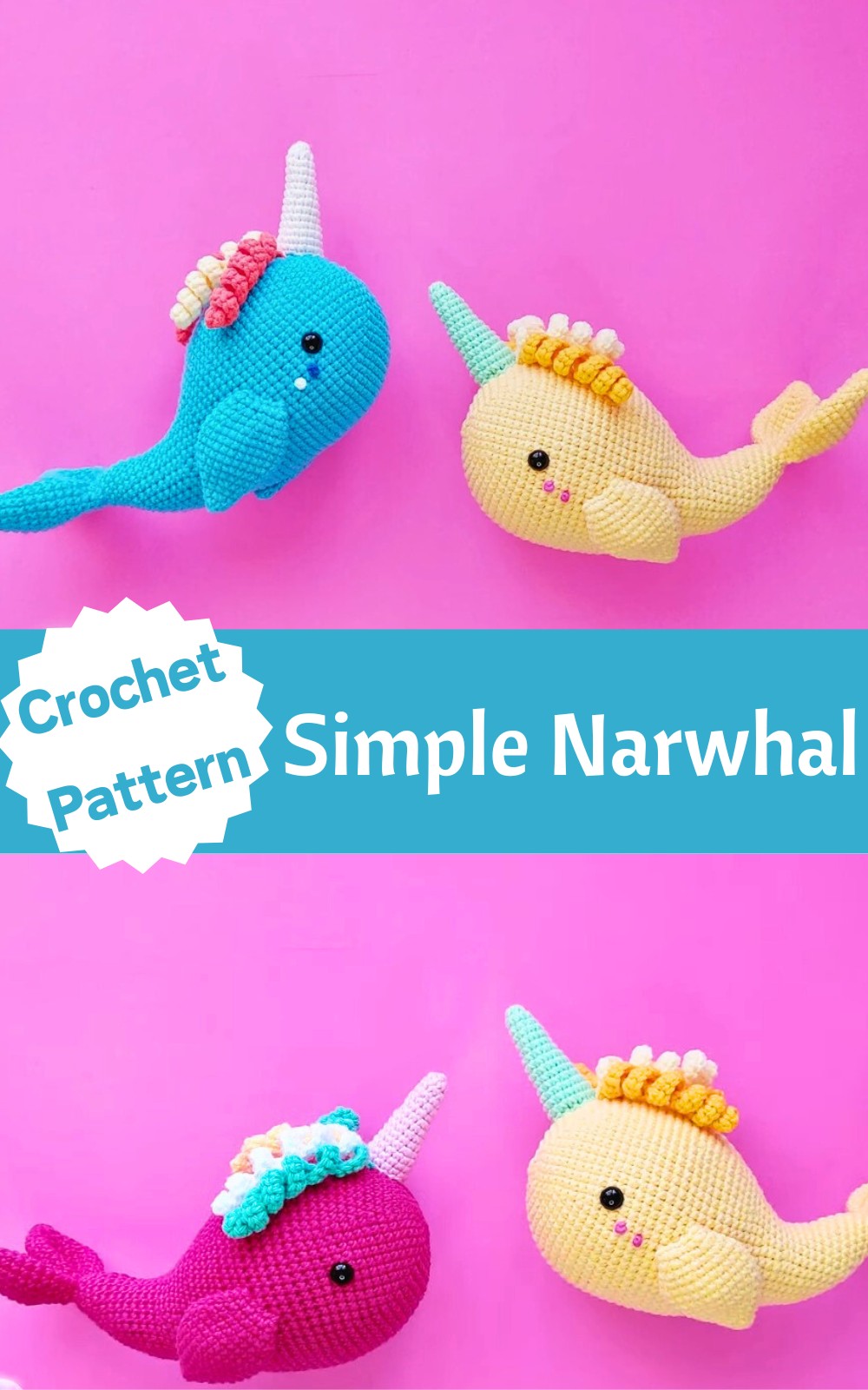 Crochet Narwhal Amigurumi