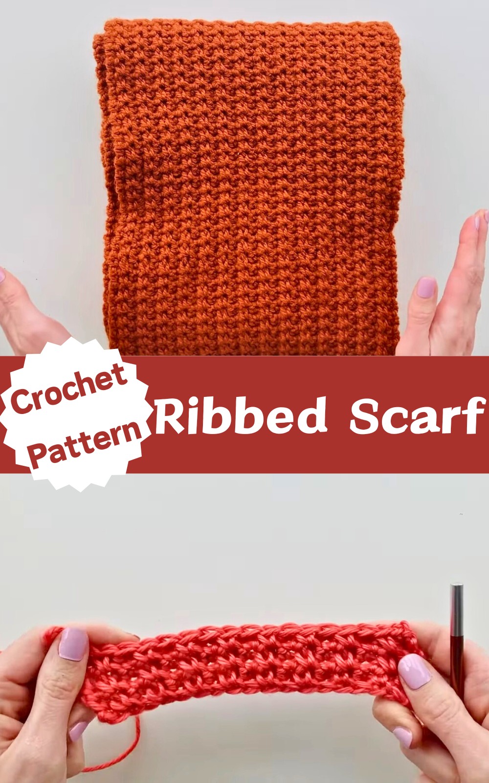 Crochet a Cozy Ribbed Scarf