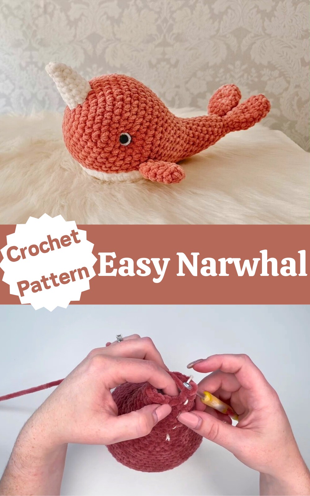 Easy Crochet Narwhal