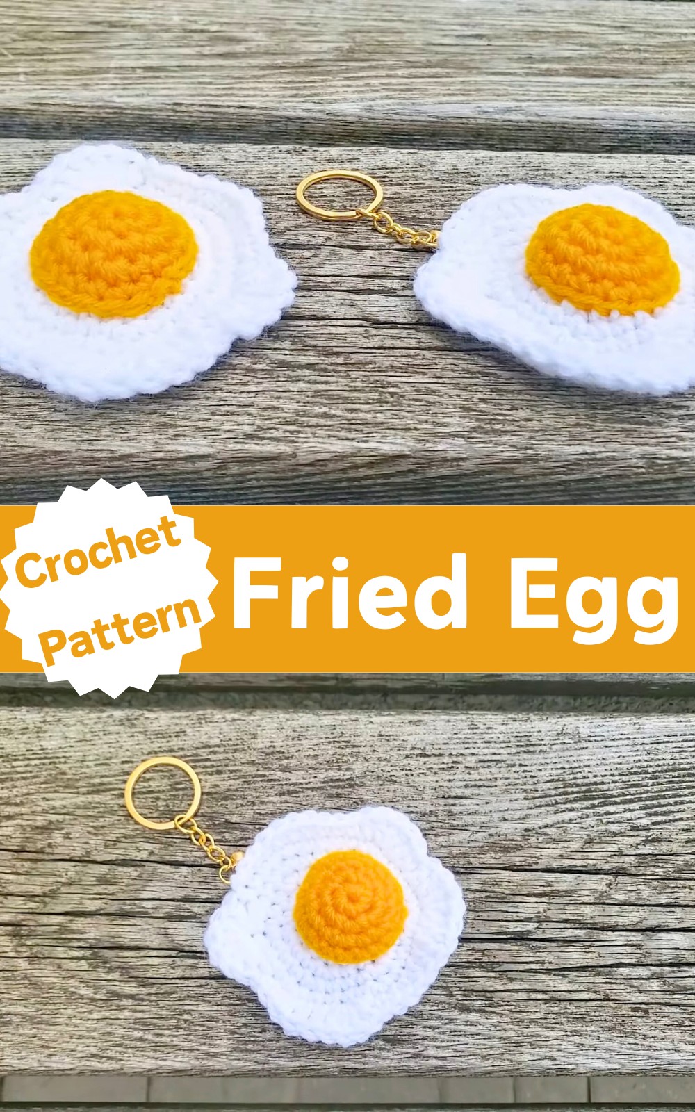 Fried Egg Crochet Pattern