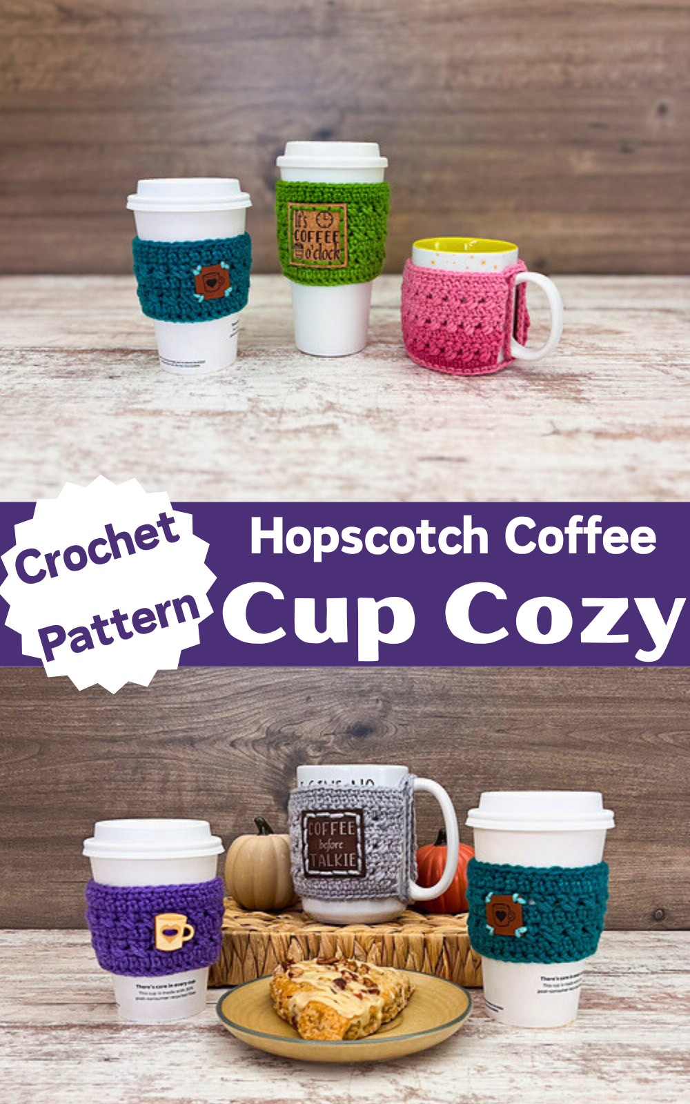 Hopscotch Coffee Cup Cozy