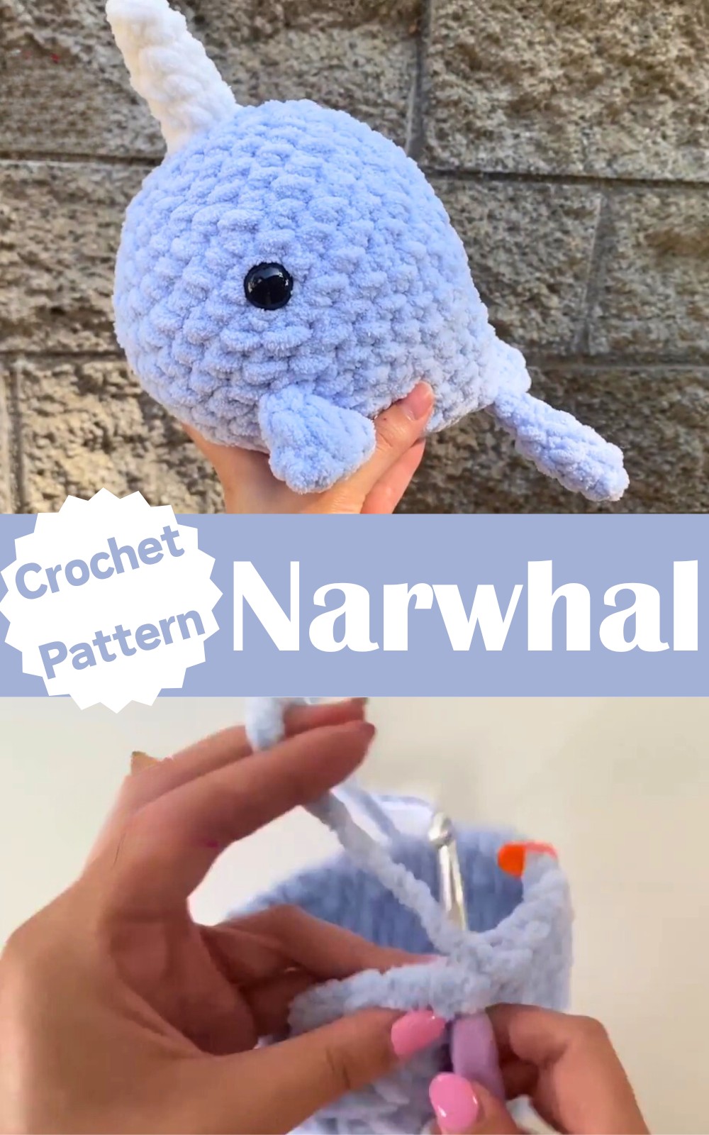 Make a Crochet Narwhal