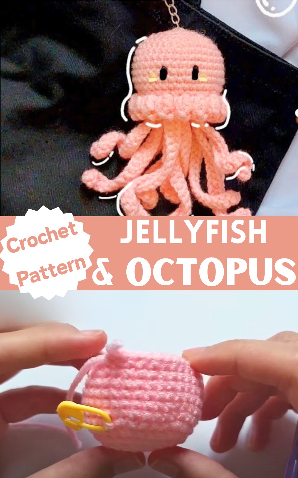 No-Sew Jellyfish and Octopus